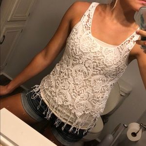 Lace tank top
